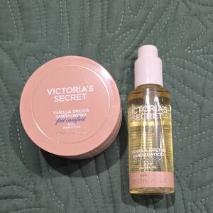 Victoria's Secret Vanilla Orchid Sandalwood Body Care Set Body Oil & Body Butter